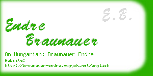 endre braunauer business card